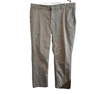 Duluth Trading 40 Grit Flex Twill Khaki Pants Straight Chino Men 40x32 Utility